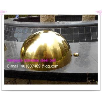Hemisferio de Acero Inoxidable 201 Dorado 150mm