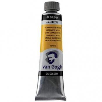 Safloröl‑Veredelte Ölgemäldefarbe Kadmiumgelb Mittel 271, Van Gogh (40 ml)