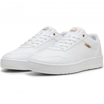Sneaker PUMA Court Classic Sneakers Erwachsene Gr. 40, weiß (white gold) Schuhe