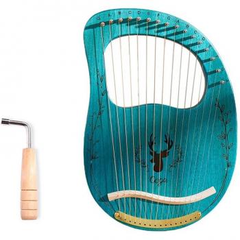 Muslady 16-String Harp with Tuning Wrench