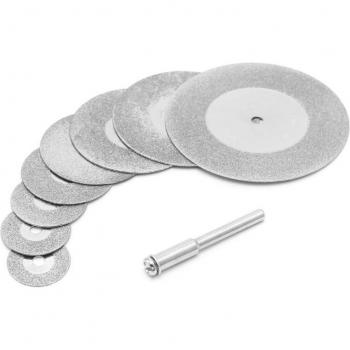 5pcs 50mm Diamond Cutting Discs with Drill Bit for Rotary Tool