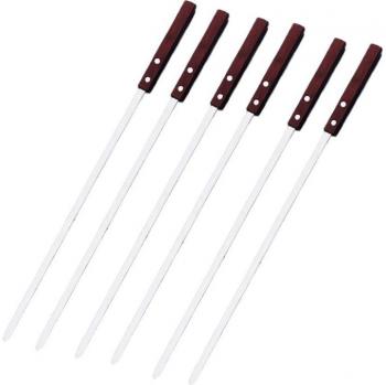Flat Stainless Steel BBQ Skewers