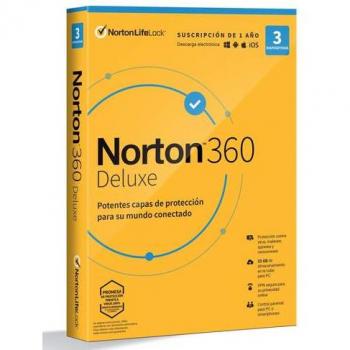 Antivirus Norton 360 Deluxe 3 Dispositivos 1 Año 25 GB