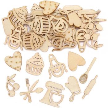 Kreative Mini-Holzformen (Set mit 72)