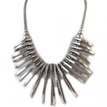 Collier Créateur Kilimanjaro Argenté Nacre