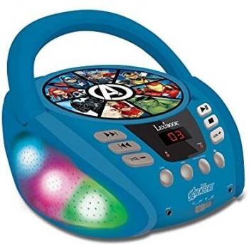 Lettore CD Bluetooth Avengers con Effetti Luminosi e Porta USB