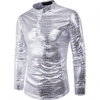 Camisa informal hombre tatuaje serpiente 3D DT1808