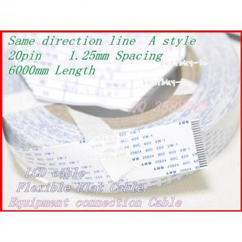 Cable Plano FFC 20P 1,25 mm – 6000 mm