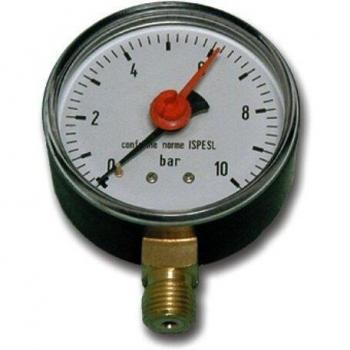 Indicatore di Pressione per Autoclave, Attacco 1/4, Scala Max 6 Bar