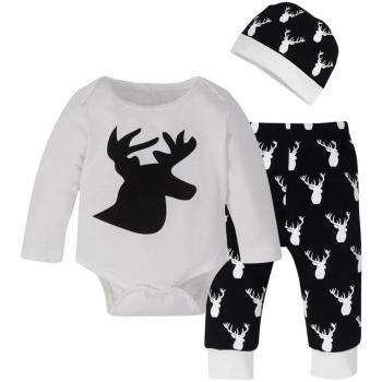 K-youth® Ropa de Bebé 3PC Conjunto con Sombrero