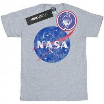 T‑shirt enfant noir à logo NASA usé