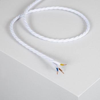 Efectoled 4m – Cavo in Tessuto Intrecciato Bianco