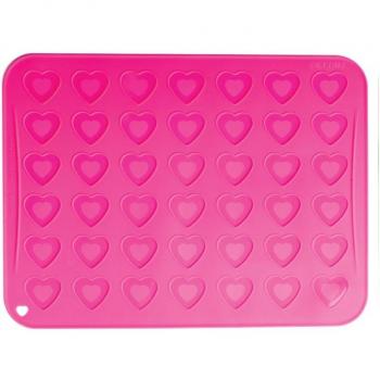 Heart-Shaped 42-Cavity Silicone Cake Mat