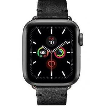 Native Union Apple Armband Klassisch Leder Schwarz für 40mm Uhr