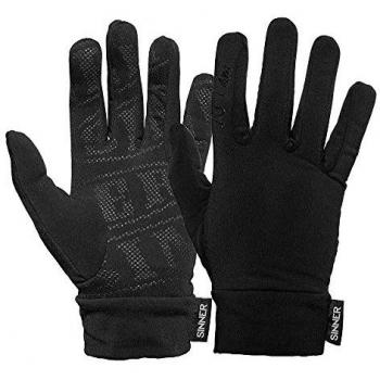 SINNER Adult Black Huff Fleece Handschuhe – Größe 10