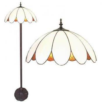 Tiffany Luminaire blanc 46 x166 cm – matériaux plastique et verre