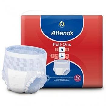 ATTENDS Pull-Ons 5 L Pack de 18 Sous-Vêtement de Protection pour Incontinence