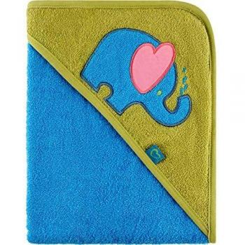 Be Mammy Baby Kapuzenhandtuch aus Baumwolle Oeko-Tex Standard 100 100cm x 100cm BE20-240-BBL (Blau