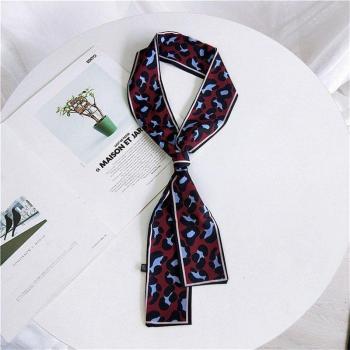 Skinny Leopard Print Bandana