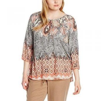 Via Appia Due Blusa de Mujer Estampada Túnica con Cuello Redondo y Manga 3/4