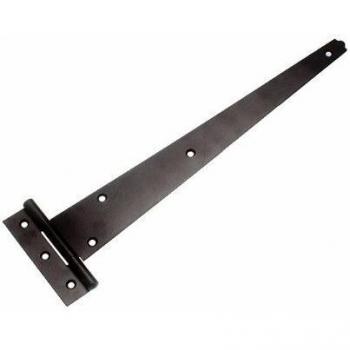 GATE SHED TEE HINGE 12 INCH WITH SCREWS BLACK