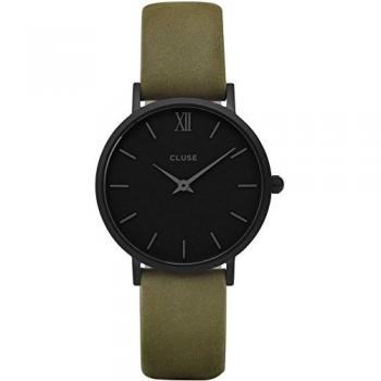 Cluse Damen Klappenuhr, Leder, Quarz, analog – CL30007