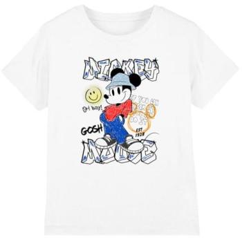Boy's Mickey Street Style T‑Shirt – White