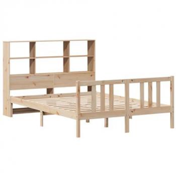 King Size Bookcase Bed 150x200cm Solid Wood Pine