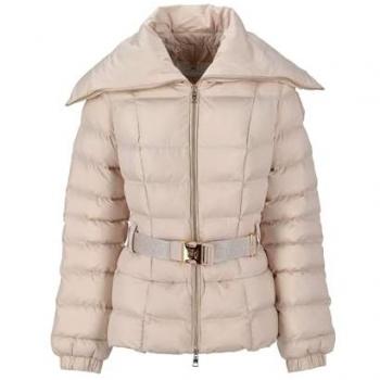 Elisabetta Franchi Winterjacke PI-76D-46E2-V680 Écru Regular Fit für Damen