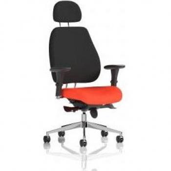 Chiro Plus Bespoke Colour Seat Tabasco Orange With Headrest