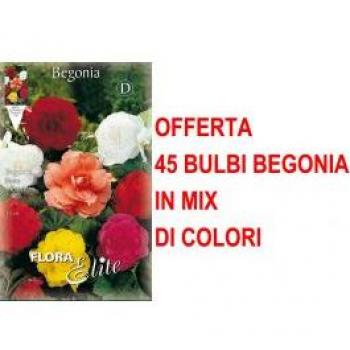 Offerta 45 Bulbi Begonia Double Mix