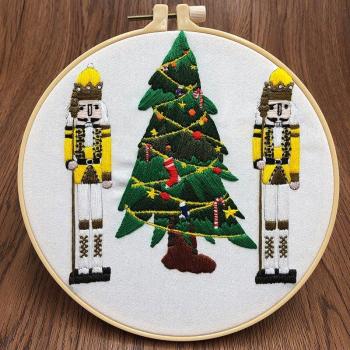 Kreatives Weihnachtliches Stick-Set: Handgemacht, Einsteiger‑Werkzeugpaket