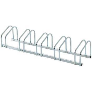 Parcheggio a rete in acciaio per 5 bici, dimensioni 145×33×27 C