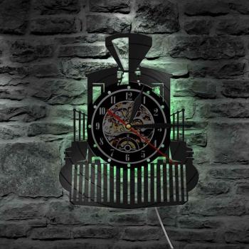 Reloj de Pared Estilo Ferroviario Negro