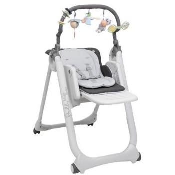 Chicco polly magic relax alzasedia multifunzione seduta imbottita grigio, bianco