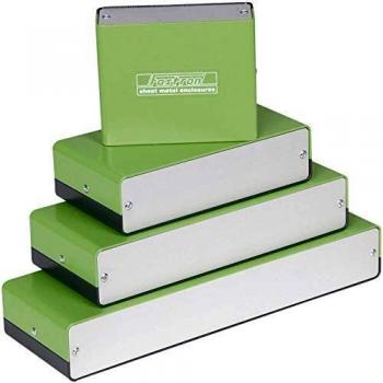 Fastron FSG1584 Aluminium Enclosure Green and Grey 1 pc