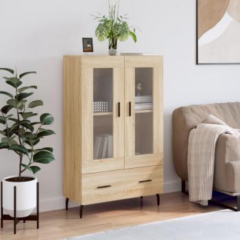 VidaXL Buffet haut chêne sonoma 69,5x31x115 cm bois d'ingénierie