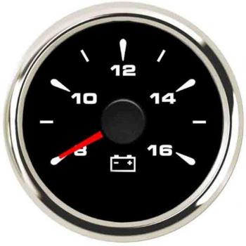 52mm Waterproof Voltage Meter for Car and Boat with 316L Bezel and 7-Color LED Backlight (9~32V)