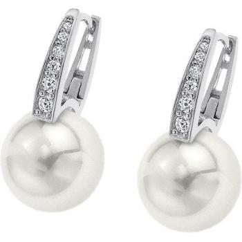 Pendientes de Perla Time Road WS01807 Plata