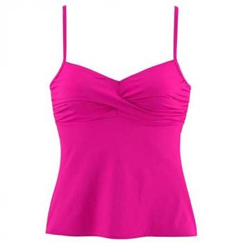 S.Oliver Wickeloptik-Bikinioberteil Pink Gr. 40 Cup D