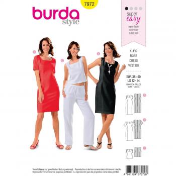 Robe et Top encolure carrée – Pattern Burda 7972 (France)