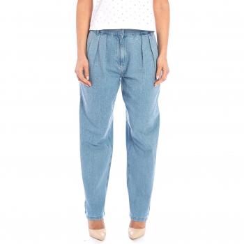 Twinset Actitude Jeans Larghe con Strass in Denim Chiaro 28