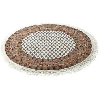 Levin Rundorient – 150 cm Ø, 12 mm, beige Wolle, ideal für Wohnzimmer