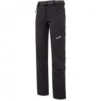 Izas Damen ONICA Softshell-Shorts (lange Variante), Schwarz, XXL
