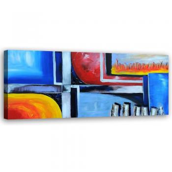 Sky Blue Abstract Wall Art