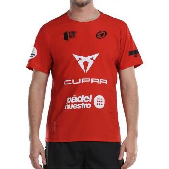 Herren Kurzarmshirt Bullpadel Odeon Tl in Rot