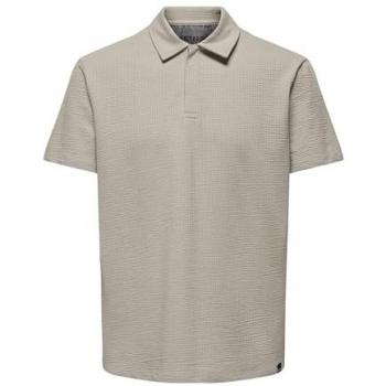 Only & Sons Onskian Polo Shirt Korte Mouw Seersucker