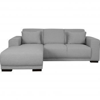 Ecksofa Bornholm L‑Form von Home Affaire – 100 % Polyester, hellgrau