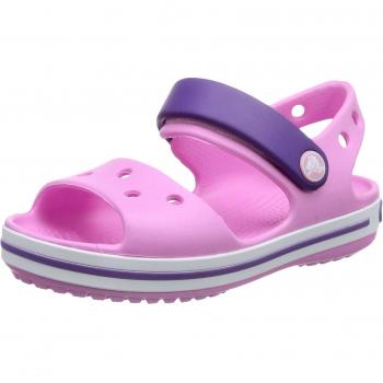 Zuecos Crocs Crocband Sandal K, Bebé-niños, Rosa
