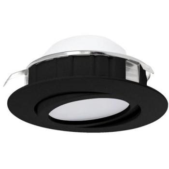EGLO Deckenleuchte PINEDA, LED fest integriert, Warmweiß, Deckenleuchte in schwarz aus Kunststoff